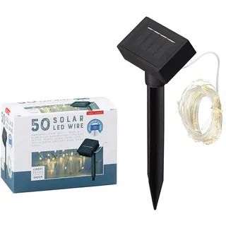 1 x Solar LED Lichterkette Kupferdraht Dekobeleuchtung Lichter 50 x LED Lichter (1 x LED Lichterkette)