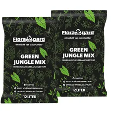 Floragard Green Jungle Mix - Mineralisches Pflanzsubstrat - 2x12 Liter