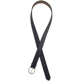 Ulla Popken Damen große Größen Übergrößen Plus Size Leder-Gürtel, echtes Leder, Wechselschnalle, Länge bis 155 cm marine 145 801998130-145