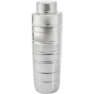 Novel Cocktail-Shaker , Edelstahlfarben , Metall , 0,85 l , 23 cm , Lfgb , mit Deckel , Barzubehör & Weinzubehör, Barzubehör