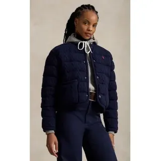 Polo Ralph Lauren für Damen. 211A10459002 Jacke aus Wolle und Kaschmir mit marineblauen Knöpfen (XL), Lässig