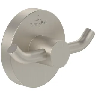 Villeroy & Boch Elements Tender Doppel-Handtuchhaken Nickel Matt
