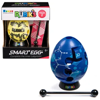 Spin Master Rubik's Smart Egg, Ei-Labyrinth mit Stab, Geduldsspiel: Bring den Stab durchs Labyrinth, trainiere Konzentration und Geschicklichkeit, Sortierung - Zufallsauswahl, geeignet ab 6 Jahren