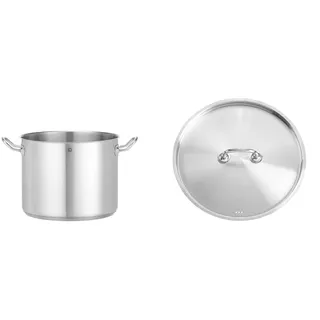 HENDI Kochtopf, Hoch, ohne Deckel, Gemüsetopf, Geeignet für Gasherd, Induktionsherd, Elektroherd, Ceranherd, Geschirrspülmaschinengeeignet, 13,5L, ø280x(H)220mm, Edelstahl + Deckel