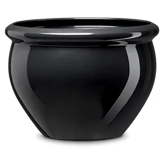 Blumenkübel 32 cm ø anthrazit metallic SIENA NOBILE - Grau