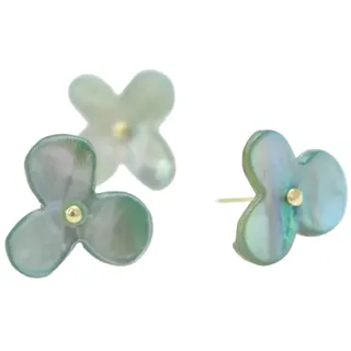 Cohana Blumen-Reißzwecken, 3 Stück, Austernschale Gold, Deko-Stecknadeln
