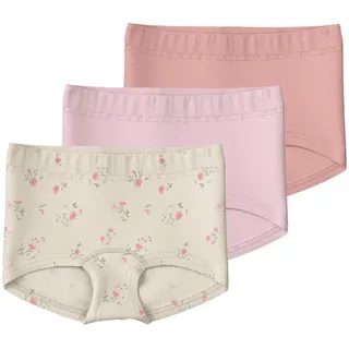NAME IT Mädchen Nmftights 3P Flower Noos, Turtledove, Numeric_104
