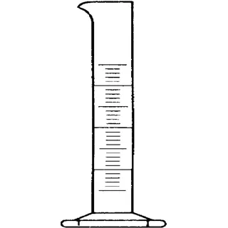 neoLab Messzylinder aus Borosilikatglas 3.3, 50 ml - niedrige Form mit Sechskantfuß und Ausguss, Klasse B, spülmaschinenfest