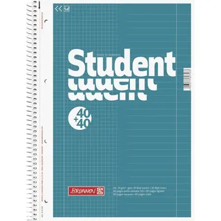 Brunnen Collegeblock Duo A4 petrol/kariert/liniert