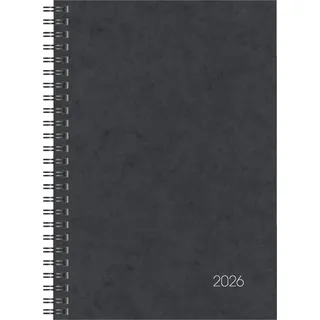 Brunnen Buchkalender Mod. 796 2026 | A5, Karton, schwarz