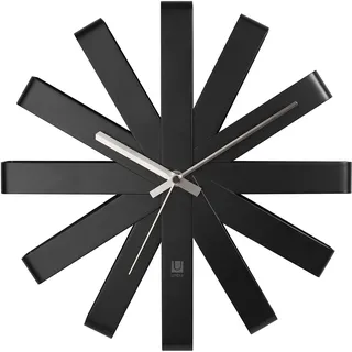 Umbra Ribbon Wanduhr, Schwarz