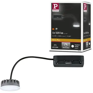 Paulmann Nova Plus Coin 1er LED Einbauleuchte rund 50mm 6W 530lm 4000K Satin