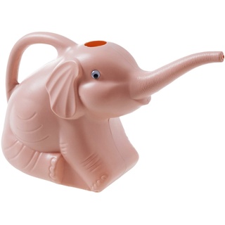 Fenteer 2 Liter Blumengießkanne Elefant Gartengießkanne Modern Gießkanne Kleine Dekogießkannen für Innen- und Außenbereich 30x12x18cm - Rosa