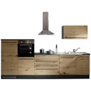 BASIC by Balculina Winkelküche BASIC L-Form 320 x 175 cm braun