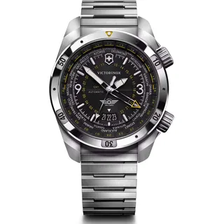 Victorinox Herrenuhr Original NEU Air Pro Herrenuhr Silber Schwarz Automatik 43mm- 242004