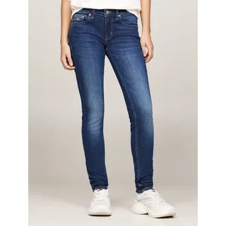 Tommy Hilfiger Tommy Jeans Skinny-fit-Jeans »Tommy Jeans Damenjeans Low Waist skinny mit Waschung, Logo-Badge, blau