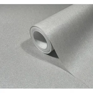 Marburg Tapete Uni Metalloptik Schimmernd Modern 10,05 m x 0,7 m Grau