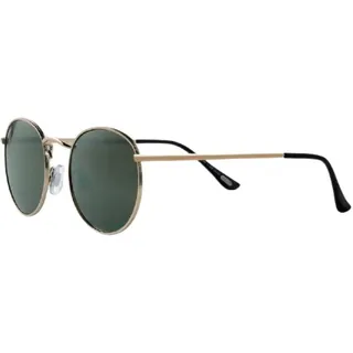 Zippo Sonnenbrillen für Damen und Herren, goldener und grüner Rahmen, polarisiert, Design im Stil der 1920er Jahre, Metallrahmen, Polykarbonatgläser