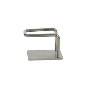 JE CHERCHE UNE IDEE, ME2755, Selbstklebender Schwammhalter aus Edelstahl 4X4X3 cm, langlebiges Edelstahlmaterial, kompaktes, minimalistisches Design, einfache Installation ohne Werkzeug