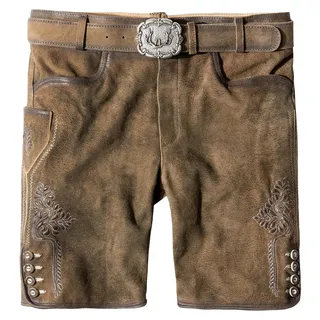 Stockerpoint Herren Lederhose Corbi4 I Größe 44-64 I Bequeme Trachtenhose in edl - Braun