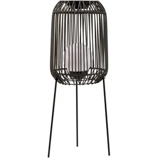 Pauleen Laterne Kunststoff, Rattan, Metall 33 lm 1 Stk. schwarz