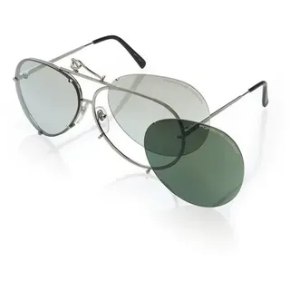 Porsche Design P8478 Sonnenbrille - Titanium / B63 - Smoke/Mirror Silver / CAT2