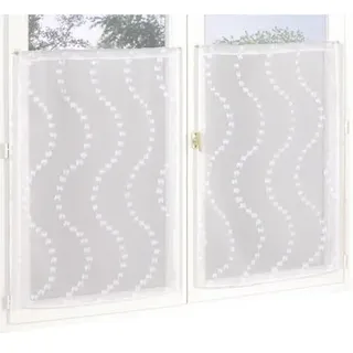 Atout Ciel Gardinen, fertig zum Aufhängen, 2 x 60 x 120 cm, Weiß