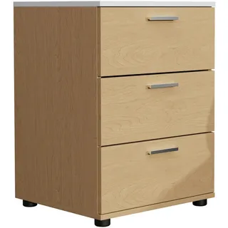 VCM Nachtschrank Testalo 46 x 42 x 59 cm Braun/Weiß
