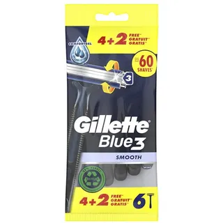 Gillette Blue 3 Smooth Einwegrasierer Männer 6 Stück