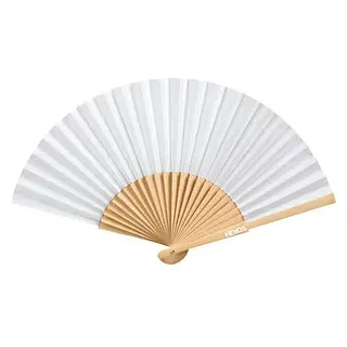 Heyda Artikel zum Bemalen weiß Handfächer, 1 St.