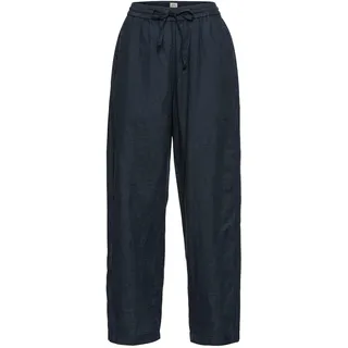 camel active Damen Loose Fit Leinenshorts Blau, womenswear-26IN