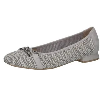 CAPRICE Damen Ballerinas mit Absatz, Grau (LT.Grey Comb), 38