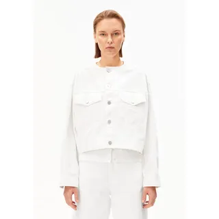 LOCKERE JEANSJACKE | 100% recycelte Baumwolle - weiss (M)