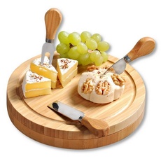 Bild KESPER® Käsebrett, (4 St.), mit dreiteiligem Käsebesteck, beige