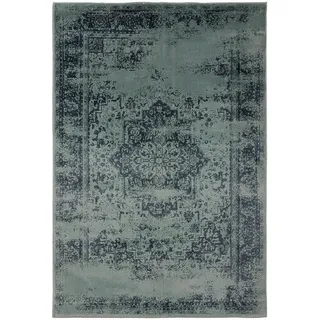 benuta Vintage-Teppich Suki 160/230 cm , Türkis , Kunststoff , Vintage , Rechteckig , 160x230 cm , Oeko-Tex® Standard 100 , für Fußbodenheizung geeignet, in verschiedenen Größen erhältlich, pflegeleicht , Teppiche und Böden, Teppiche, Vintageteppiche