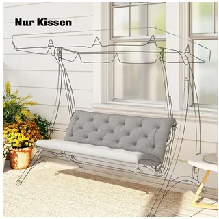 Outsunny Bankauflage 150 x 98 x 8 cm hellgrau 1 St.