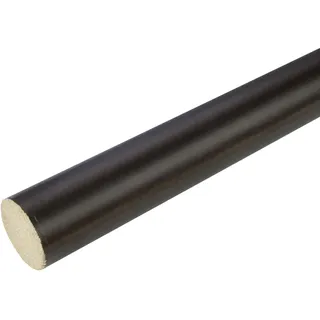 Liedeco Gardinenstange Ø 2,8 mm ausdrehbar Holzstab, braun