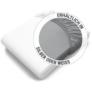 Bett1 Spannbettlaken Jersey 140 x 200 - 160 x 200 cm weiß