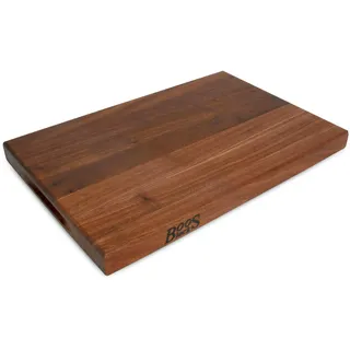 John Boos Profi-Schneidebrett Hackblock Holz 1 46 x 31 x 4 cm Walnuss