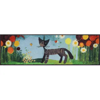 Salonloewe Rosina Wachtmeister Fußmatte Margherite 35 x 120 cm Läufer Katzen bunt