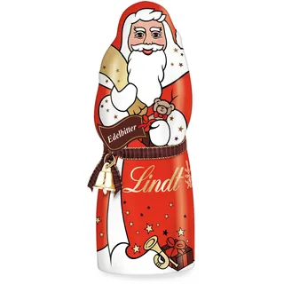 Lindt Schokolade | Weihnachtsmann Edelbitter | 125g | Santa aus feinster Edelbitter Schokolade | edle Weihnachtsfigur zum Verschenken in der Weihnachtszeit