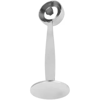 Watris Veiyi Doppelzweck Kaffeebohnen Pulver Scooper, Edelstahl Tamping Messung Kaffeelöffel Portionierer, Kaffeemesslöffel Für Kakao, Protein, Tee
