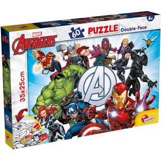 Liscianigiochi 99658 Lisciani Giochi Marvel Puzzle DF M-Plus 60 Avengers