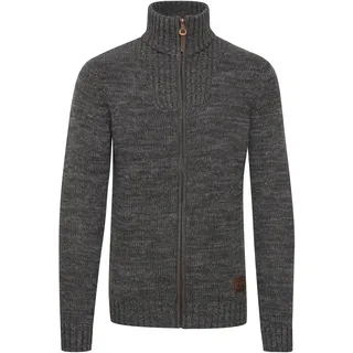 Strickjacke SOLID "Strickjacke SDPomeroy", Herren, Gr. XXL, grau (dunkelgrau), Obermaterial: 100% Baumwolle CO., Strickjacken Strickjacke