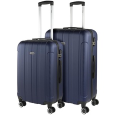 ITACA - Gepäck-Sets, Reisekoffer, Reisekoffer Set, Kofferset, Hartschalenkoffer, Trolley-Set, Luggage - Große Auswahl an Koffer & Trolleys für jede Reise! 771116, Marine Blau