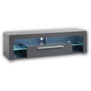 Stella Trading TV-Lowboard GOAL, Grau matt - B 153 cm