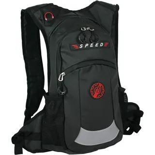 Bag Street wasserdichter schwarzer Motorradrucksack D2OTJ614S - Schwarz