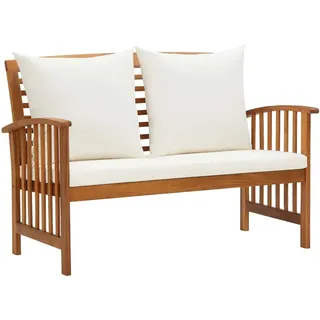 vidaXL Gartenbank 119 x 67 x 83 cm Weiß