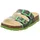 Fussbettpantoffel Grün/Mehrfarbig 37