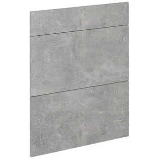 Vicco Küchenfront R-Line Beton 59.6 x 70.4 cm Möbelfront für den Schubladenunterschrank , Grau , Holzwerkstoff , Rechteckig , 59.6x70.4x1.6 cm , Küchen, Küchenmöbel, Küchenschränke, Küchenunterschränke